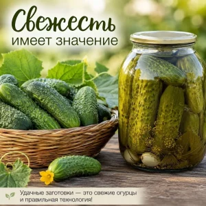 🥒 Свежие домашние огурцы!
